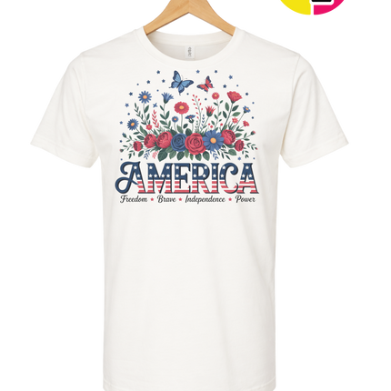 Star-Spangled Bloom America Tee