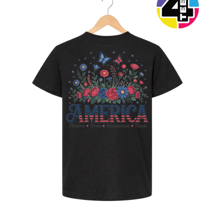 Star-Spangled Bloom America Youth Tee