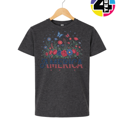 Star-Spangled Bloom America Youth Tee