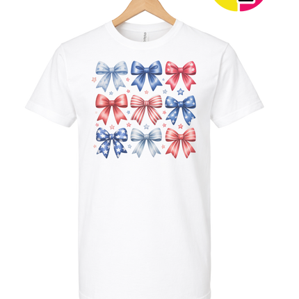 Stars & Stripes Coquette Bows Tee