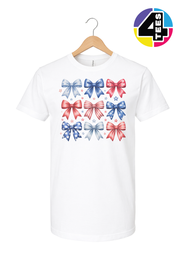 Stars & Stripes Coquette Bows Tee