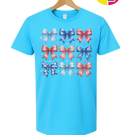 Stars & Stripes Coquette Bows Tee