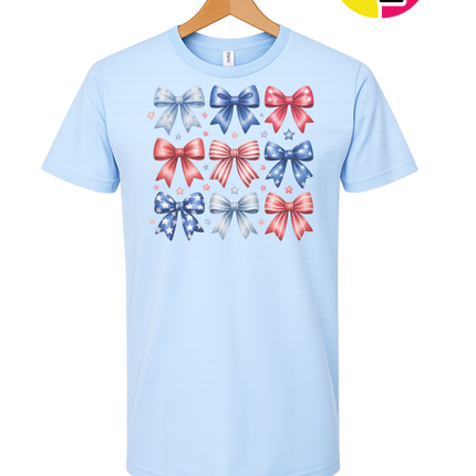 Stars & Stripes Coquette Bows Tee