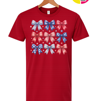 Stars & Stripes Coquette Bows Tee