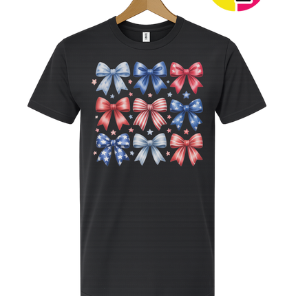 Stars & Stripes Coquette Bows Tee
