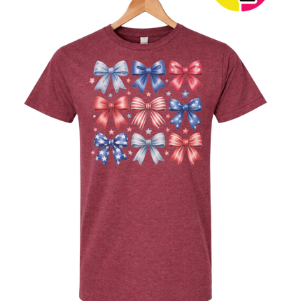 Stars & Stripes Coquette Bows Tee