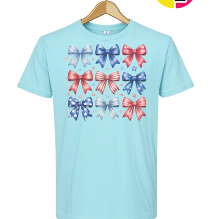 Stars & Stripes Coquette Bows Tee
