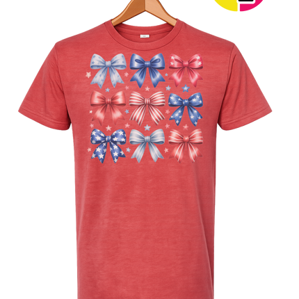 Stars & Stripes Coquette Bows Tee