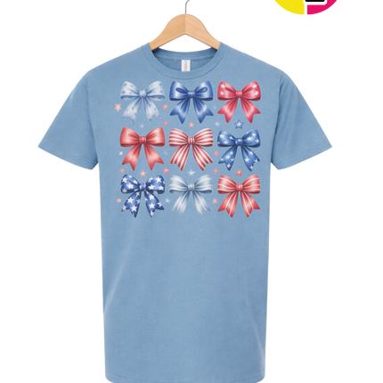 Stars & Stripes Coquette Bows Tee