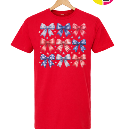 Stars & Stripes Coquette Bows Tee