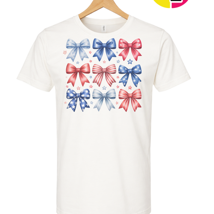 Stars & Stripes Coquette Bows Tee