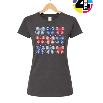 Stars & Stripes Coquette Bows Women's Tee