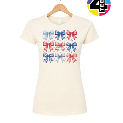 Stars & Stripes Coquette Bows Women's Tee