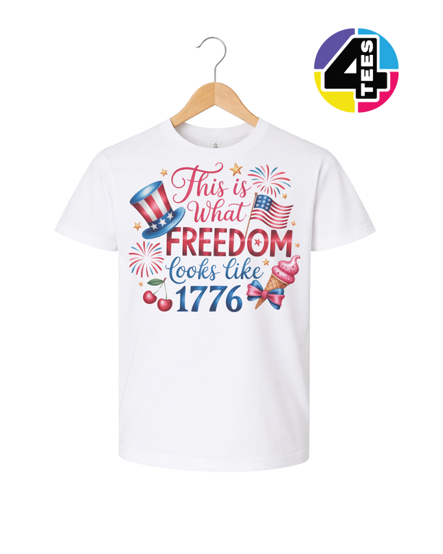 Freedom Looks Like 1776 Youth Tee