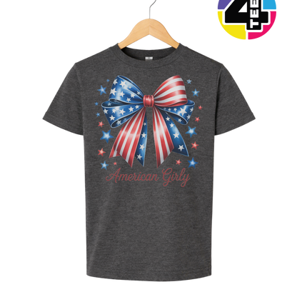Stars & Stripes Girly Bow Youth Tee
