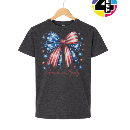 Stars & Stripes Girly Bow Youth Tee