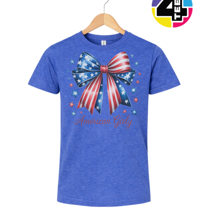 Stars & Stripes Girly Bow Youth Tee