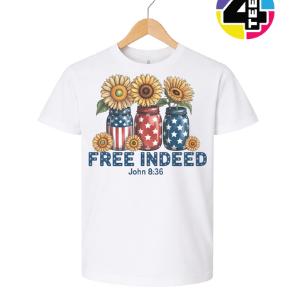 Free Indeed Sunflower Faith Youth Tee