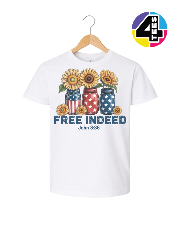 Free Indeed Sunflower Faith Youth Tee