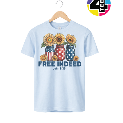 Free Indeed Sunflower Faith Youth Tee