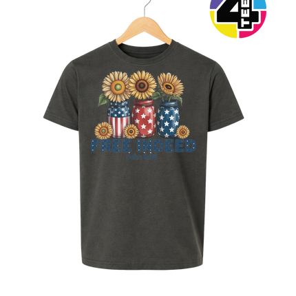 Free Indeed Sunflower Faith Youth Tee
