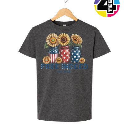 Free Indeed Sunflower Faith Youth Tee