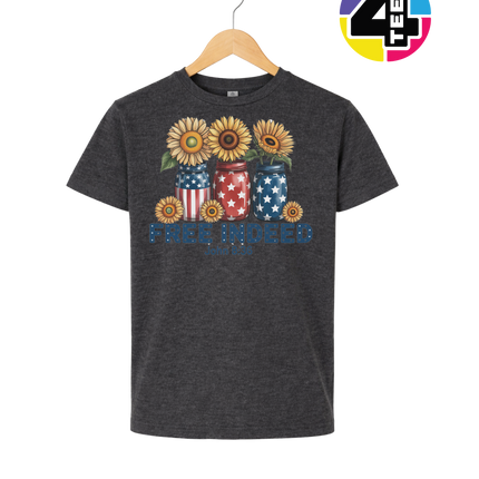 Free Indeed Sunflower Faith Youth Tee