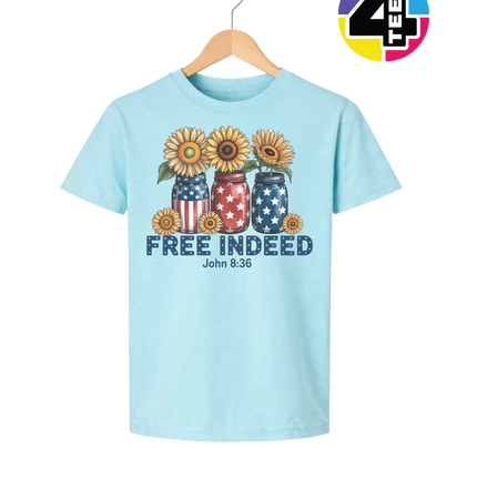 Free Indeed Sunflower Faith Youth Tee