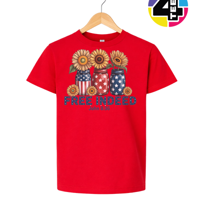 Free Indeed Sunflower Faith Youth Tee