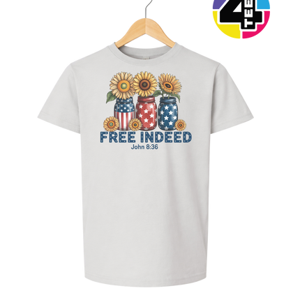 Free Indeed Sunflower Faith Youth Tee
