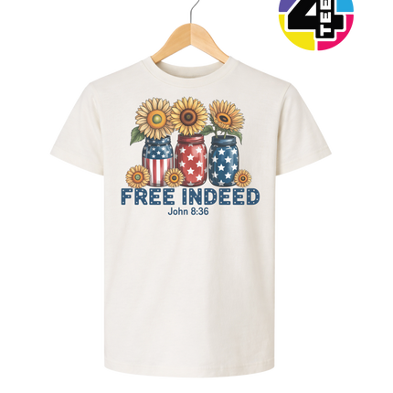 Free Indeed Sunflower Faith Youth Tee