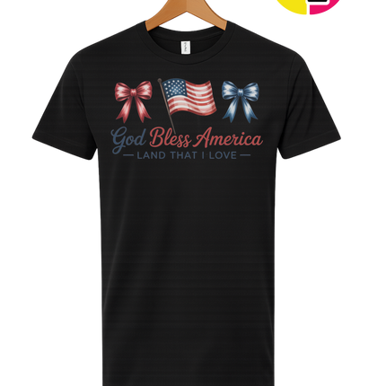 God Bless America Bows & Freedom Tee