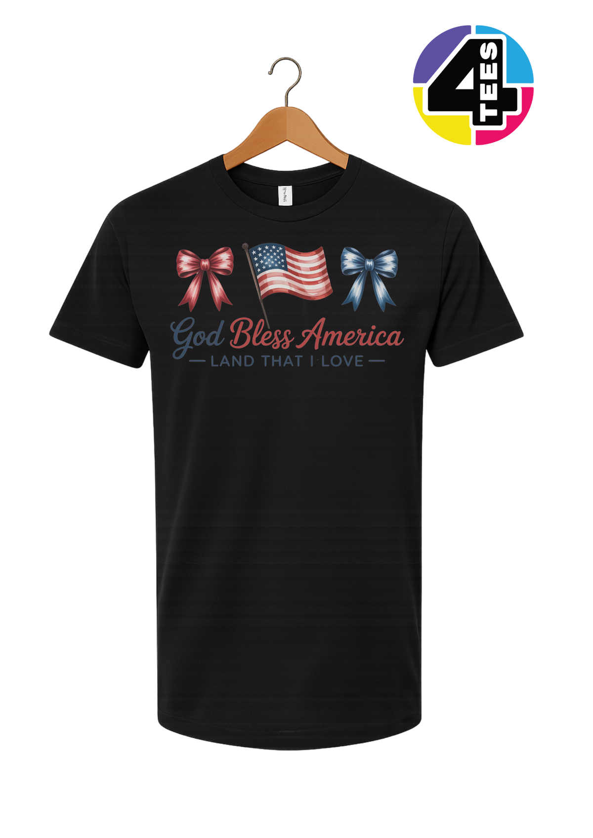 God Bless America Bows & Freedom Tee