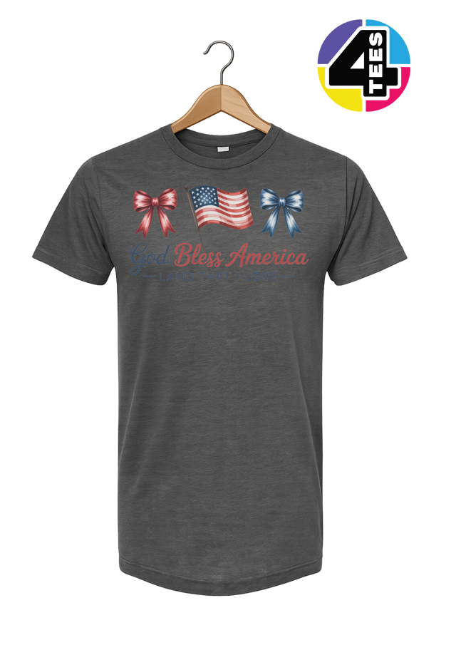 God Bless America Bows & Freedom Tee