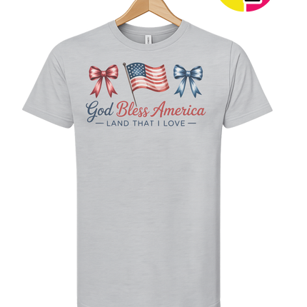 God Bless America Bows & Freedom Tee