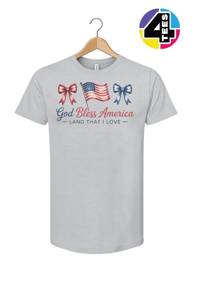 God Bless America Bows & Freedom Tee