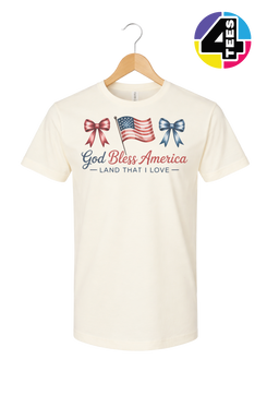 God Bless America Bows & Freedom Tee