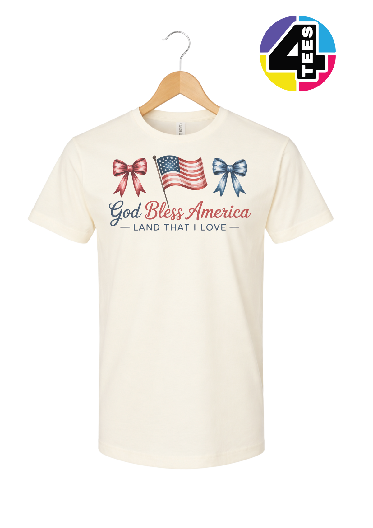 God Bless America Bows & Freedom Tee
