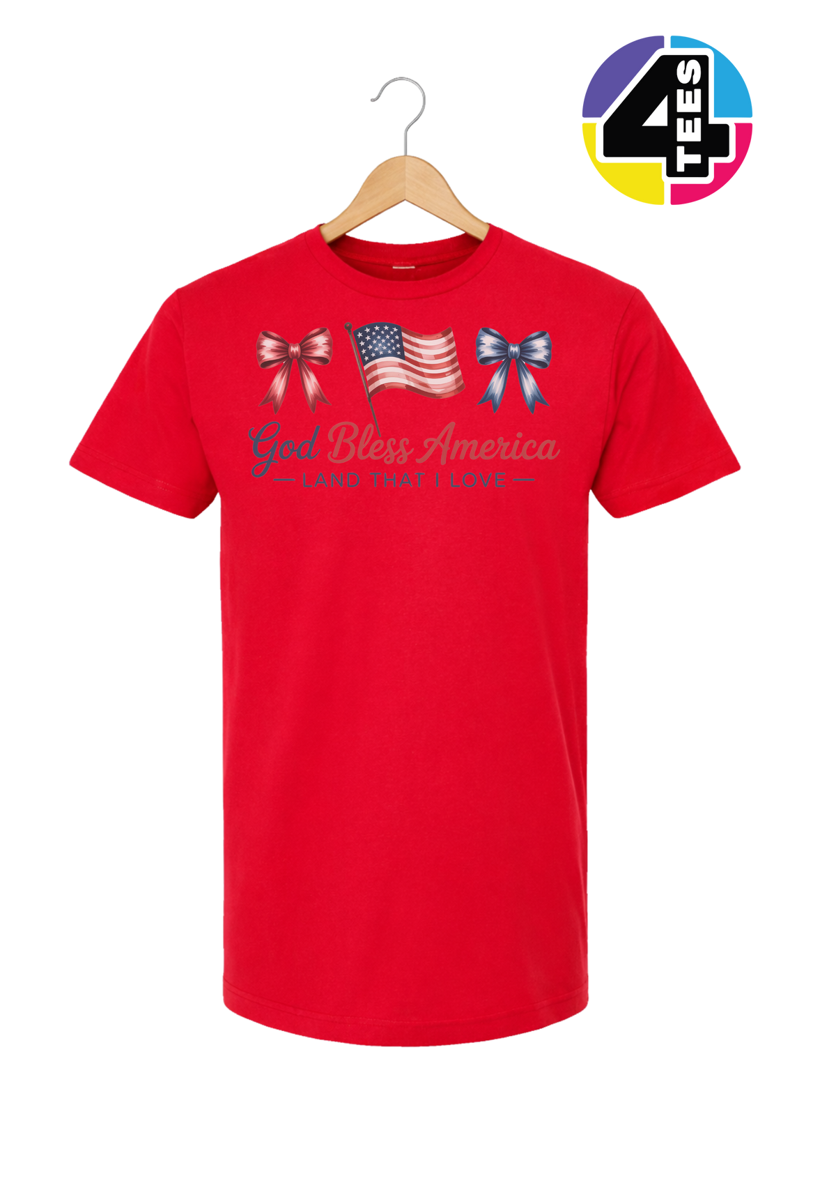 God Bless America Bows & Freedom Tee