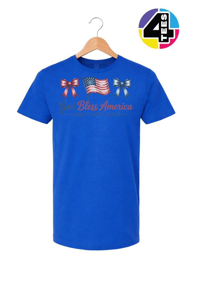God Bless America Bows & Freedom Tee