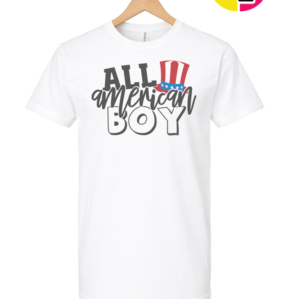 All American Boy Patriotic Vibes Tee