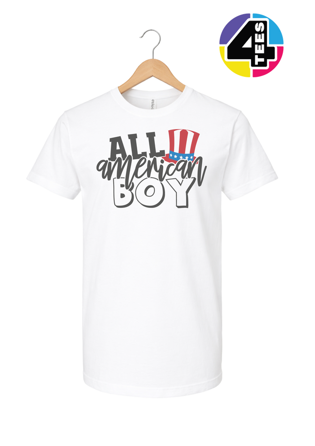 All American Boy Patriotic Vibes Tee