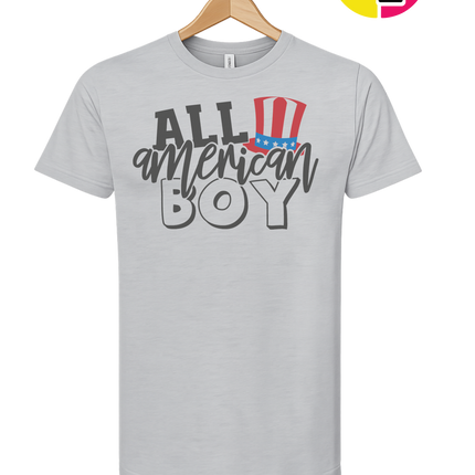 All American Boy Patriotic Vibes Tee