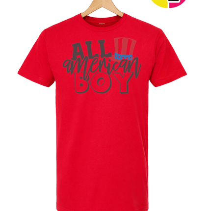 All American Boy Patriotic Vibes Tee