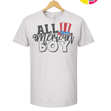 All American Boy Patriotic Vibes Tee