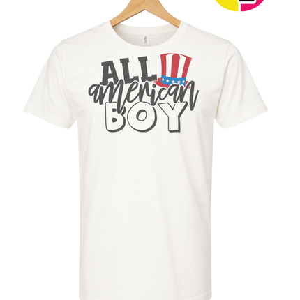 All American Boy Patriotic Vibes Tee