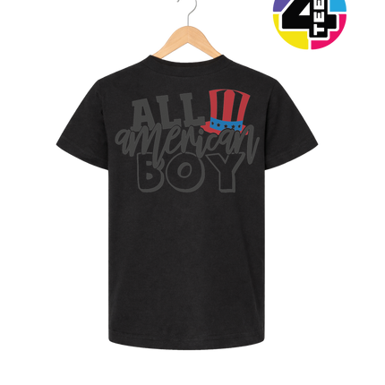All American Boy Patriotic Vibes Youth Tee