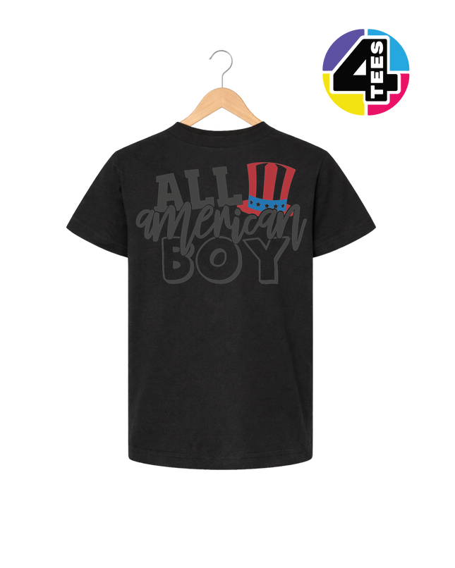 All American Boy Patriotic Vibes Youth Tee