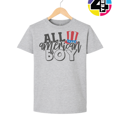 All American Boy Patriotic Vibes Youth Tee