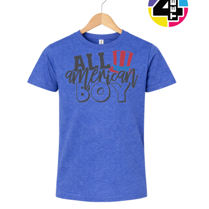 All American Boy Patriotic Vibes Youth Tee